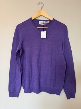 Calvin Klein Merino Wool V-Neck Sweater